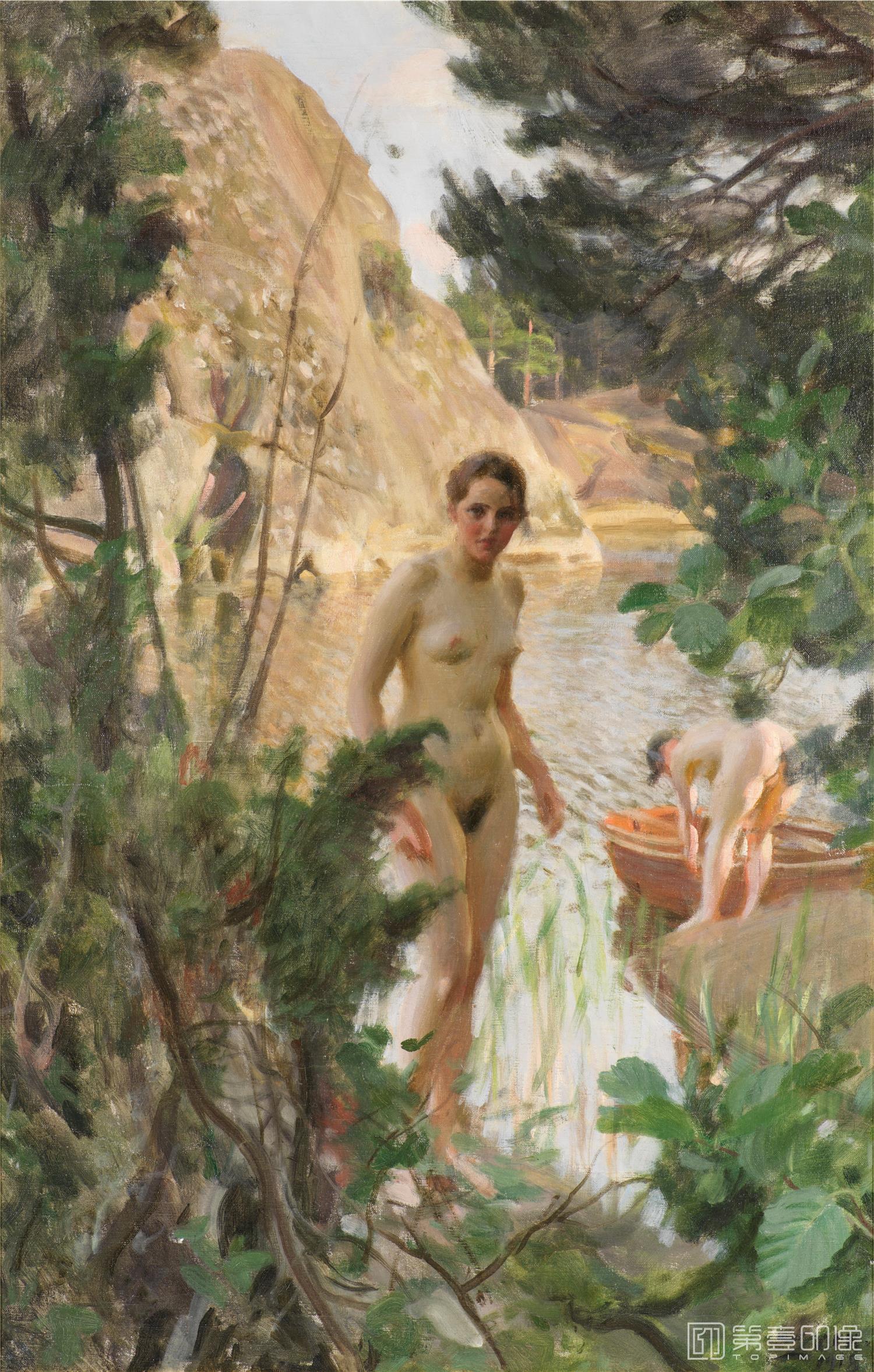 油画-安德斯·佐恩 Anders Zorn作品-136